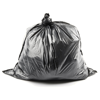 Extra thick 8 silk large portable black industrial and commercial extra thick garbage bag kitchen dining plastic bag extra thick 8 silk flat mouth 80*80cm 50 pieces thickened