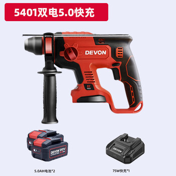 Dayou 5401 lithium-ion brushless electric hammer electric drill electric pick three-purpose rechargeable impact drill multi-functional high-power electric tool 5401 dual battery 5.0 fast charge