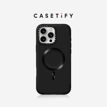Casetify force case magnetic magsafe compatible phone case for iphone 16 pro night black