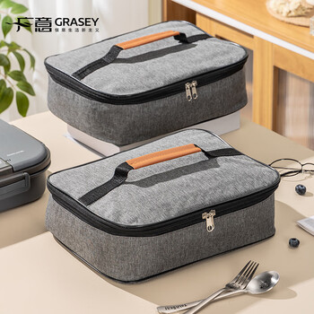 Guangyi lunch box bag insulated bag lunch tote bag thickened aluminum foil office workers and primary school students specially gy7496