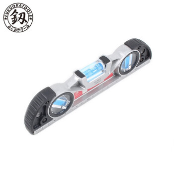 Japanese fukuoka tool level fans small high-precision solid aluminum alloy multi-functional mini anti-fall and knockable fo-8871 knockable level 230mm