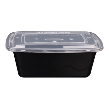 Flyer disposable lunch boxes, american plastic fast food takeaway boxes, 1500 styles, black american style, 300 sets