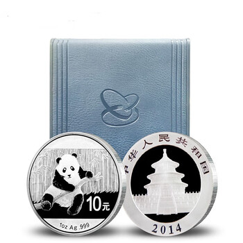 2014 panda 1 oz silver coin