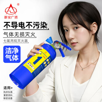 Zhe'an guangxiao portable heptafluoropropane fire extinguisher portable clean gas fire extinguisher 2/3/4 kg machine room archives 1kg heptafluoropropane portable fire extinguisher