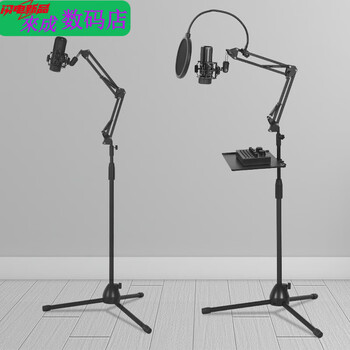 Henglan is suitable for microphone stand cantilever floor tripod base folding condenser microphone live singing universal accessories main picture