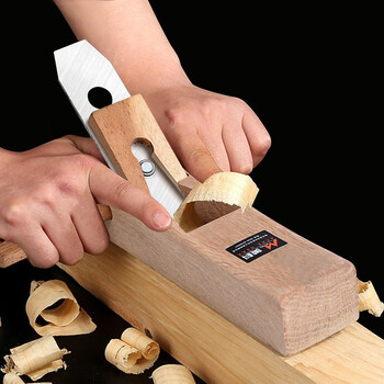 Meike (mytec) woodworking planer, hand planer, multifunctional wood planer, hand push planer, hand planer, complete set of woodworking tools, trimming bird planer, 100mm mahogany micro planer with maintenance oil