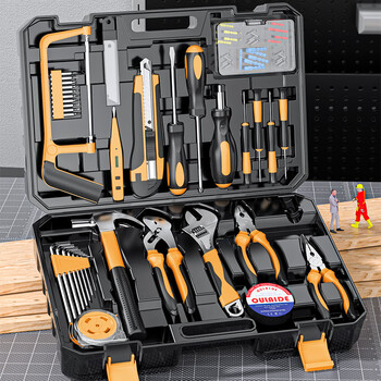 Walkerlef walkerlef household tool box multi-functional manual hardware tool box set home electrician woodworking repair set upgrade intercontinental supreme family portrait