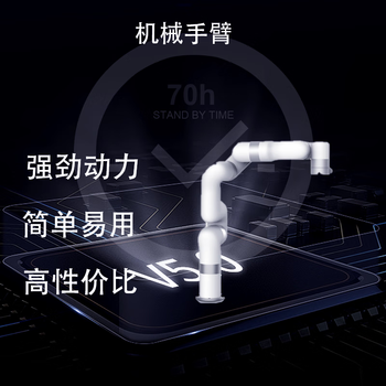 Intelligent robot arm open port secondary opening action copy can complete various actions white