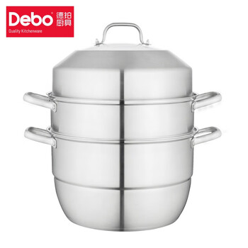 Debo stainless steel multi-layer multi-bottom steaming soup pot 32cm