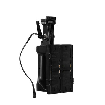 Yongnuo np-f battery handle v-port battery handle is suitable for lux100 series lux200 yn150 series portable live broadcast fill light battery handle/np-f*4