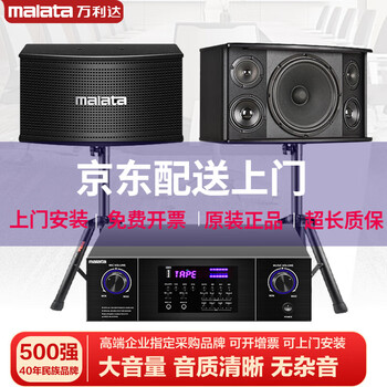 Malata professional audio package card package speaker home conference stage performance ktv karaoke audio training room dance studio 10-inch five-unit three-way audio + amplifier