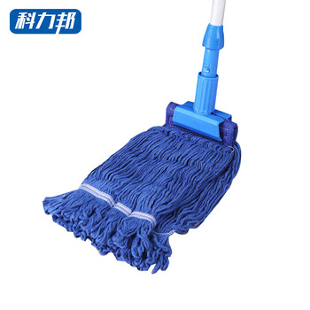 Kelibang mop cleaning partition button wax mop cotton thread mop commercial property environmentally friendly hospital cleaning wooden floor absorbent mop blue kb1153