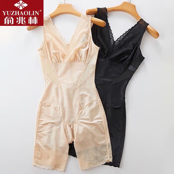 Yu zhaolin beauty style shaping garment one-piece underwear all-in-one open-fitting tight abdominal shaping body corset body shaping model 0087 skin color one-piece (open crotch xl recommended 110-125 catties