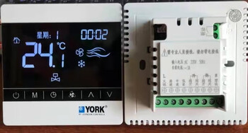 York york water machine air conditioning thermostat lcd wire-controlled three-speed switch fan coil control panel touch screen air conditioning floor heating two-in-one with linkage