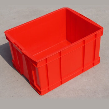 Pulijie industrial plastic turnover box 500-300 warehouse turnover box square plastic turnover box pe new material injection molding red
