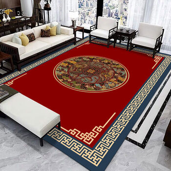 Casta new chinese style living room carpet sofa coffee table blanket bedroom large area room full floor mat non-slip can be customized chinese style-06 customization contact customer service