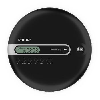 Philips (philips) exp2368 audiophile cd player album player bluetooth launcher cd player retro disc player music disc walkman portable mini outdoor indoor black