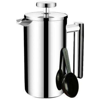 So knight french press 304 stainless steel coffee pot hand brewed double-layer insulated teapot french filter press 2 servings-knight 350ml