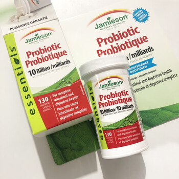 Canadian jamieson probiotic capsules 130 capsules 10 billion strains 10 billion strains