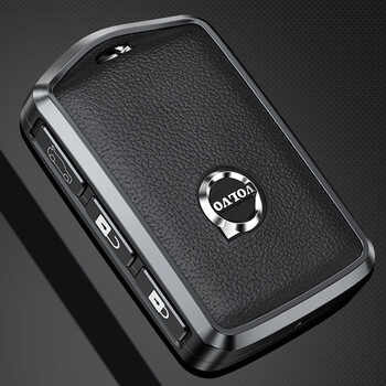 Degalen metallic leather volvo xc60 s90 xc90 xc40 v90 car key shell buckle bag cover for men