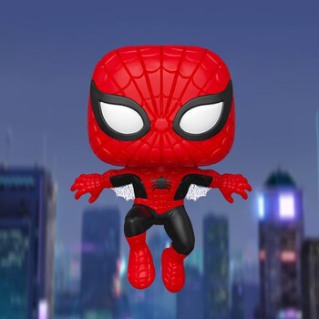 Funko marvel comic series 80th anniversary pop doll first generation spider-man limited edition figure collection ornament 47604