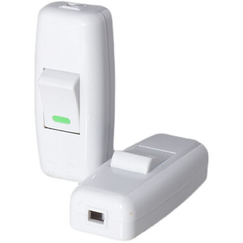 Huishida high-power single-control button switch small light single-open switch copper wiring button ship-shaped hand-pressed bedside switch hand-held bedside switch (one)