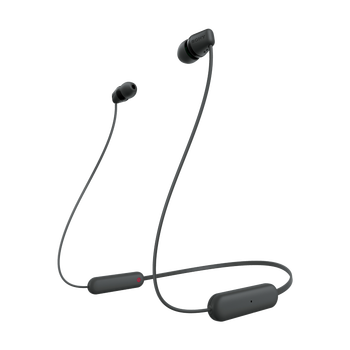 99% new sony (sony) wi-c100 wireless stereo neck-mounted bluetooth headset ipx4 waterproof and sweatproof about 25 hours of long battery life black november travel season mid-autumn festival gift