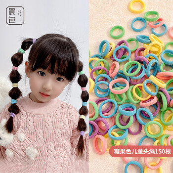 Morning color children's rubber bands 150 baby headbands girls hair band hair rope headwear small hair tie rubber bands