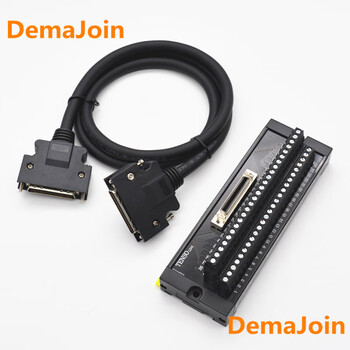 A6 servo drive x4 50p core terminal block dvop4360 4350 50 core control cable relay terminal block + 1 meter cable