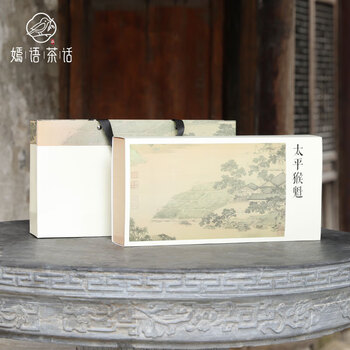 Yanyu tea talk 2024 taiping houkui pinch green tea gift tea gift box souvenir tea gift 2024 special grade houkui 150g