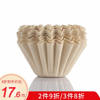 Mongdio coffee filter paper cake-shaped drip american coffee machine filter paper hand-brewed coffee filter paper 50 pieces
