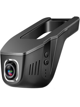 Sigsha 360-degree panoramic driving recorder, 24-hour parking monitoring, installation-free, wireless high-definition infrared night vision dual recording, usb single recording 1080p with mobile app wifi version, official standard single lens