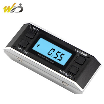 Weidu (wd) digital inclinometer angle measuring instrument high-precision level ruler slope gauge incline box electronic angle ruler with tape backlight