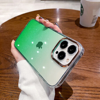 Starry sky glitter gradient apple 13promax mobile phone case 14 new iphone13 silicone anti-fall 13pro transparent all-inclusive 12 sense p men and women