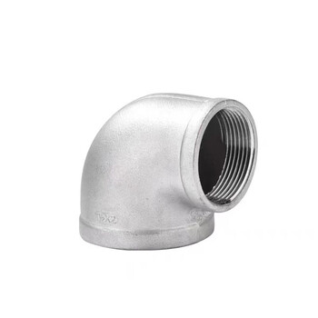 Jomoking stainless steel pipe fittings with thread 1/piece stainless steel thread reducing elbow dn50 to dn40