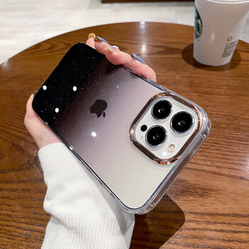 Starry sky glitter gradient apple 13promax mobile phone case 14 new iphone13 silicone anti-fall 13pro transparent all-inclusive 12 sense p men and women