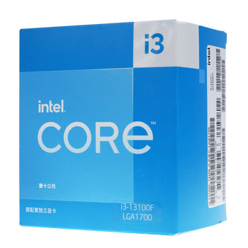Quasi-new product intel i3-13100f core 13th generation processor 4 cores 8 threads turbo frequency up to 4.5ghz 12m l3 cache desktop cpu