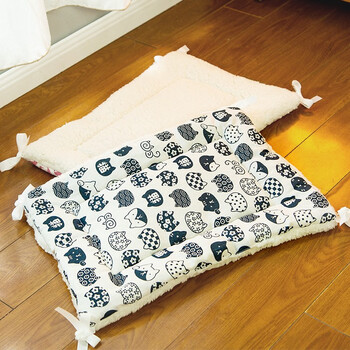 Tangqi cat cage platform mat cat pet foot mat with tie rope double-sided anti-stuck foot mat mat cat mat universal for all seasons fenghe cat (cotted) 50*35cm