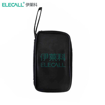 Elecall household handheld high-precision intelligent digital multimeter with digital display small mini portable voltage and current on-off small instrument bag (140*84*40mm)