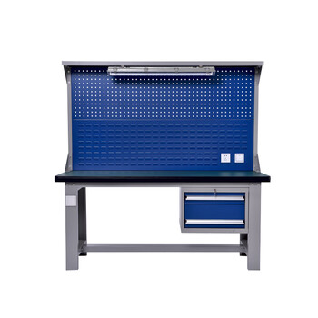 Guhao warehousing anti-static workbench table hanging two-pull workbench + light stand - 2.1m operation table assembly line assembly welding workbench test bench packaging table table