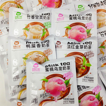 Miss keju reckless milk tea powder peach oolong tea duck shit fruit tea tea bag flower fruit tea white peach milk tea shop instant 10 bags duck shit fragrant milk tea
