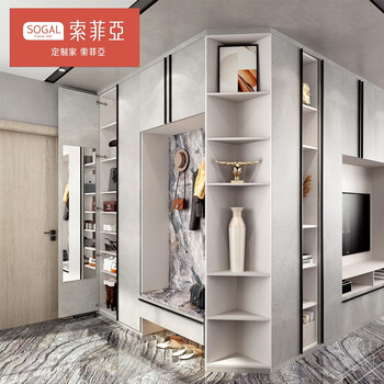 Sofia custom wardrobe home series entry cabinet storage hall cabinet porch cabinet wooden storage cabinet tumble cloak cabinet customized gold