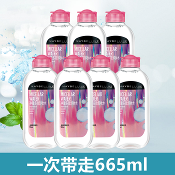 Maybelline (maybelline) eye and lip makeup remover makeup remover water oil deep cleansing eye lip makeup remover makeup face gentle student gift (double moisturizing type) multi-effect makeup remover 665ml
