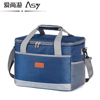 Aishangyou insulated box refrigerated insulated bag 2-8 degree breast milk medicine cooling bag refrigerator portable lunch box insulated blue 25l thickened anti-leakage