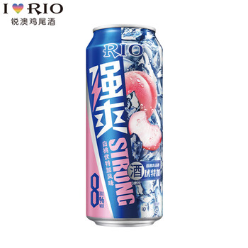 Ruiao qiangshuang 500ml summer drink 8% cocktail (new and old packaging randomly distributed) 1 can of white peach