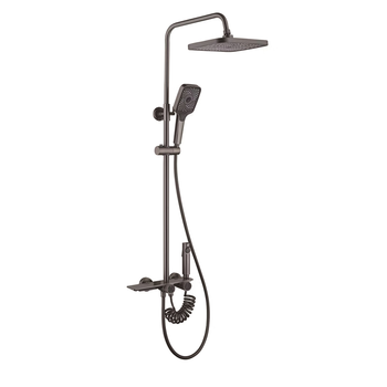 Jiuhao bathroom shower set supercharged wj-8204 gun ash