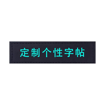 Chong deduo dog rope braided eight-strand rope customized copybook velcro dog tag custom side sticker personalized logo customized pair (16*5cm)