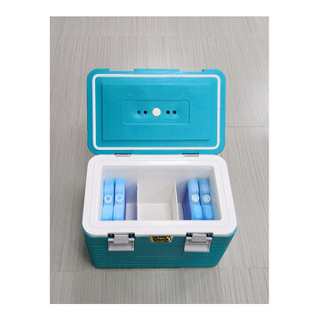 Saixin cold chain saixin cold chain un2814a class biosafety transport box specimen test reagent refrigerated insulation box hospital 12l box + temperature display