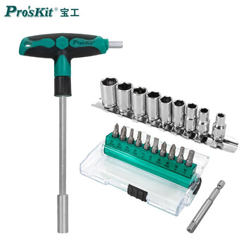Baogong (pro skit) sd-9701m 21pcst type wrench screwdriver set 20 in 1 set socket multi-head screwdriver