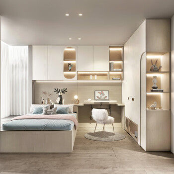 Sophia tatami bed cabinet multi-functional small bedroom tatami wardrobe integrated storage desk study bookshelf single bed yuan / (+389 upgraded tatami)